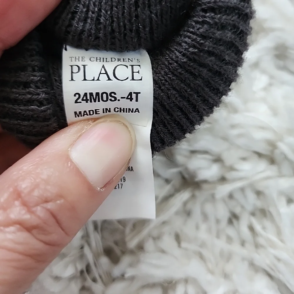 The Children Place Cozy Gray Winter Mittens 24mos To 4T